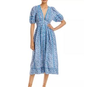 Poupette St Barth Reine Floral Midi Dress XS